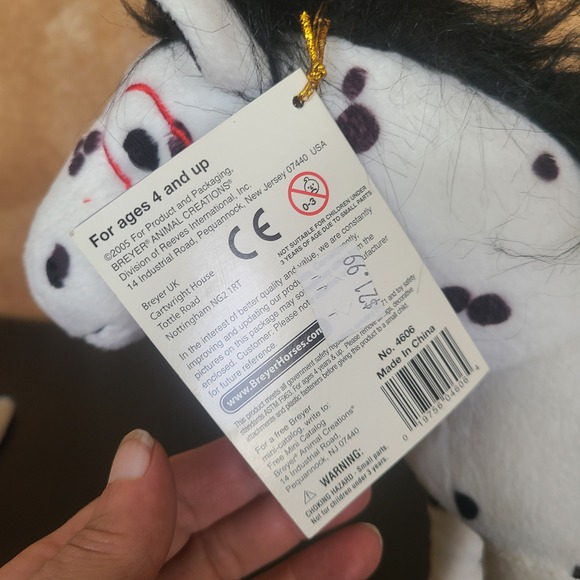 Breyer Bronc Mustang Beautiful Breed Collection Poseable Plush Horse 4606 NWT - Picture 12 of 12
